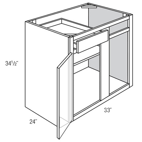 Reversible Blind Corner Base Cabinets Tagged Ebony Shaker