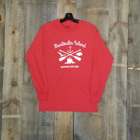 champion long sleeve red