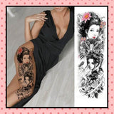 Tatouage éphémère geisha
