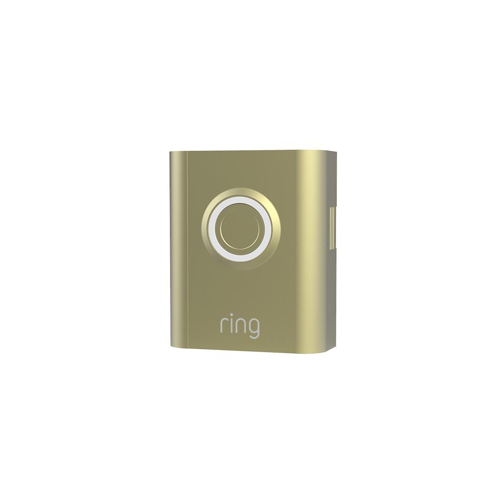 Interchangeable Faceplate (for Video Doorbell 3, Video Doorbell 3 Plus, Video Doorbell 4, Battery Video Doorbell Plus, Battery Video Doorbell Pro) - Gold Metal:Interchangeable Faceplate (for Video Doorbell 3, Video Doorbell 3 Plus, Video Doorbell 4, Battery Video Doorbell Plus)