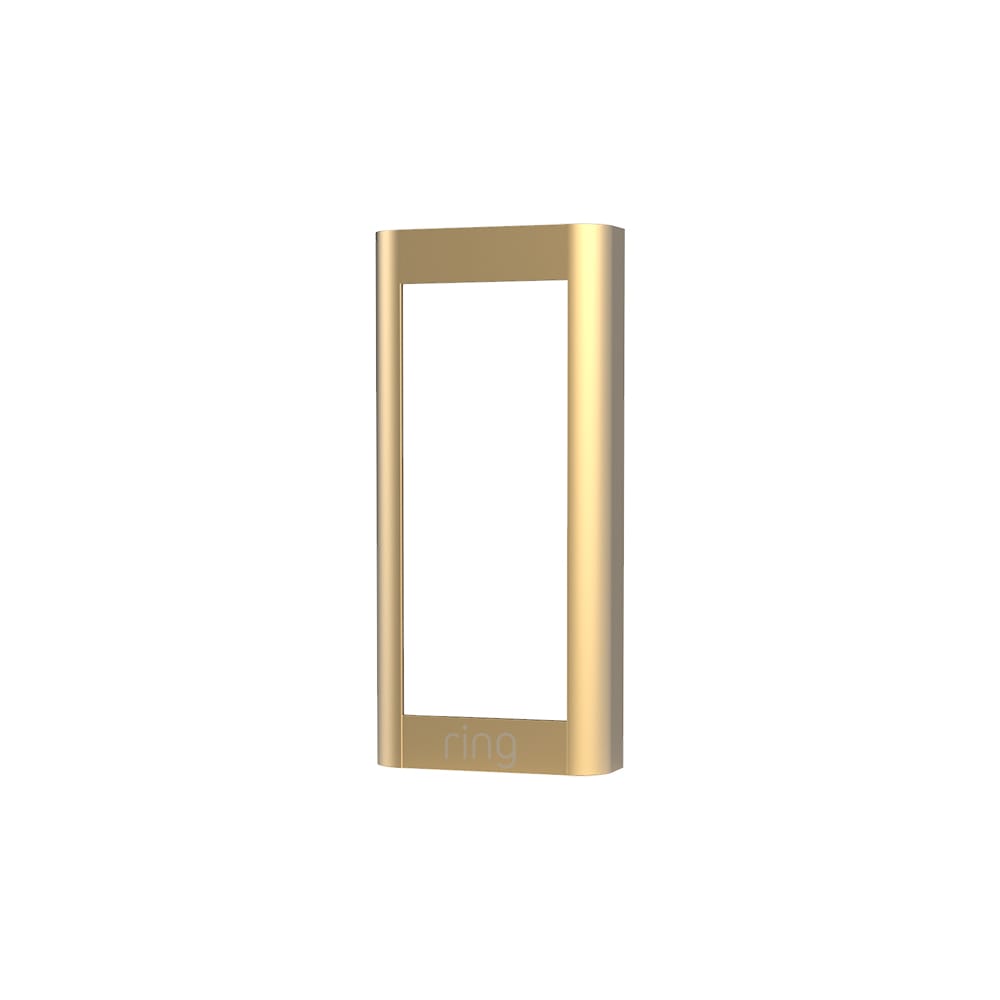 Interchangeable Faceplate (for Video Doorbell Wired) - Gold Metal:Interchangeable Faceplate (for Video Doorbell Wired)