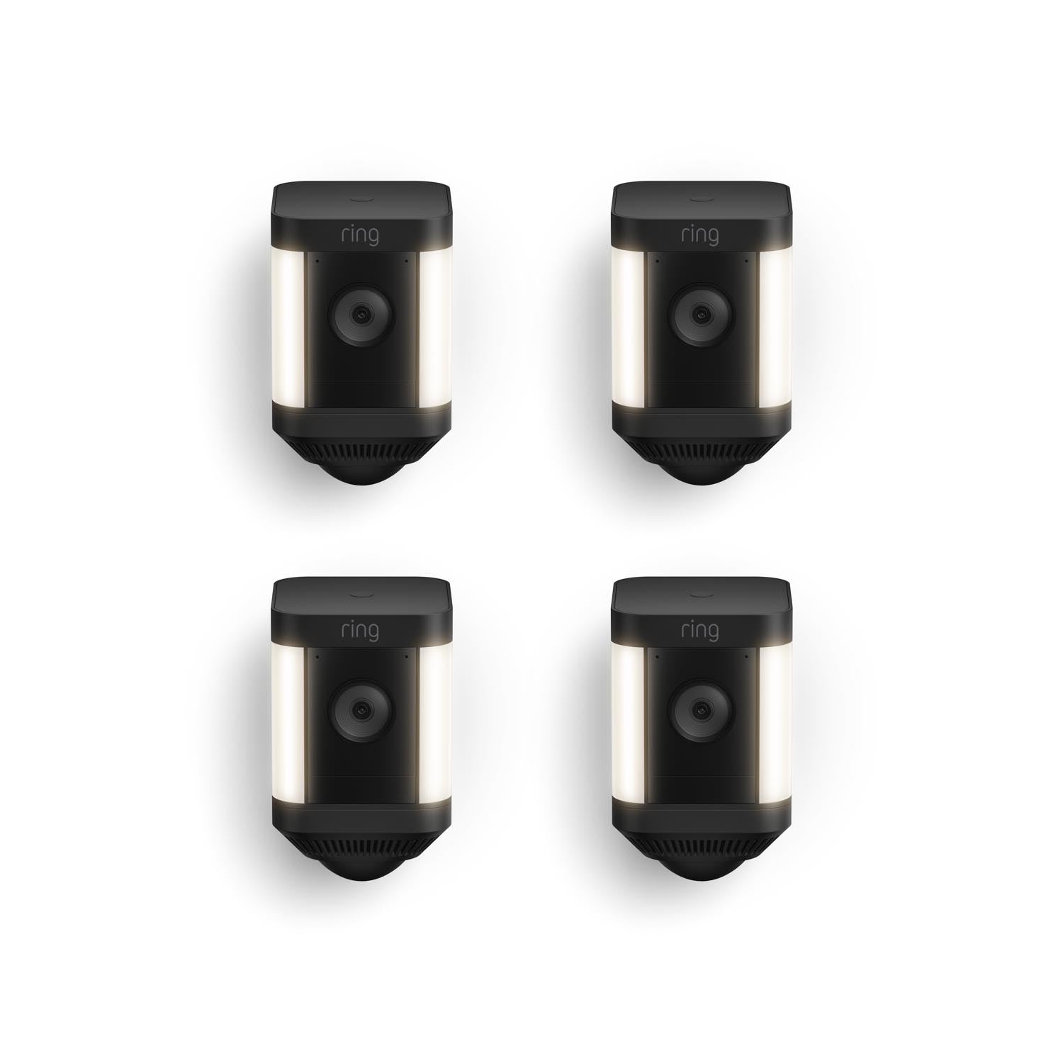4-Pack Spotlight Cam Plus Battery - Black:4-Pack Spotlight Cam Plus Battery