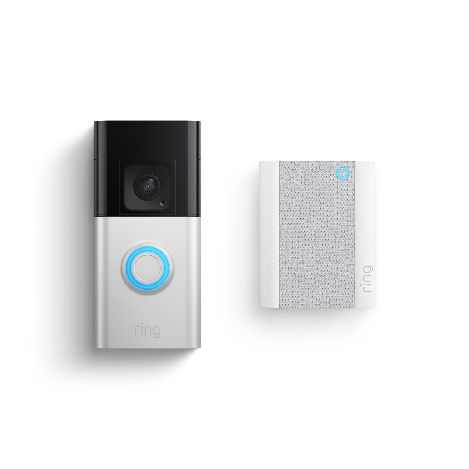 Battery Video Doorbell Plus + Chime - Satin Nickel:Battery Video Doorbell Plus + Chime