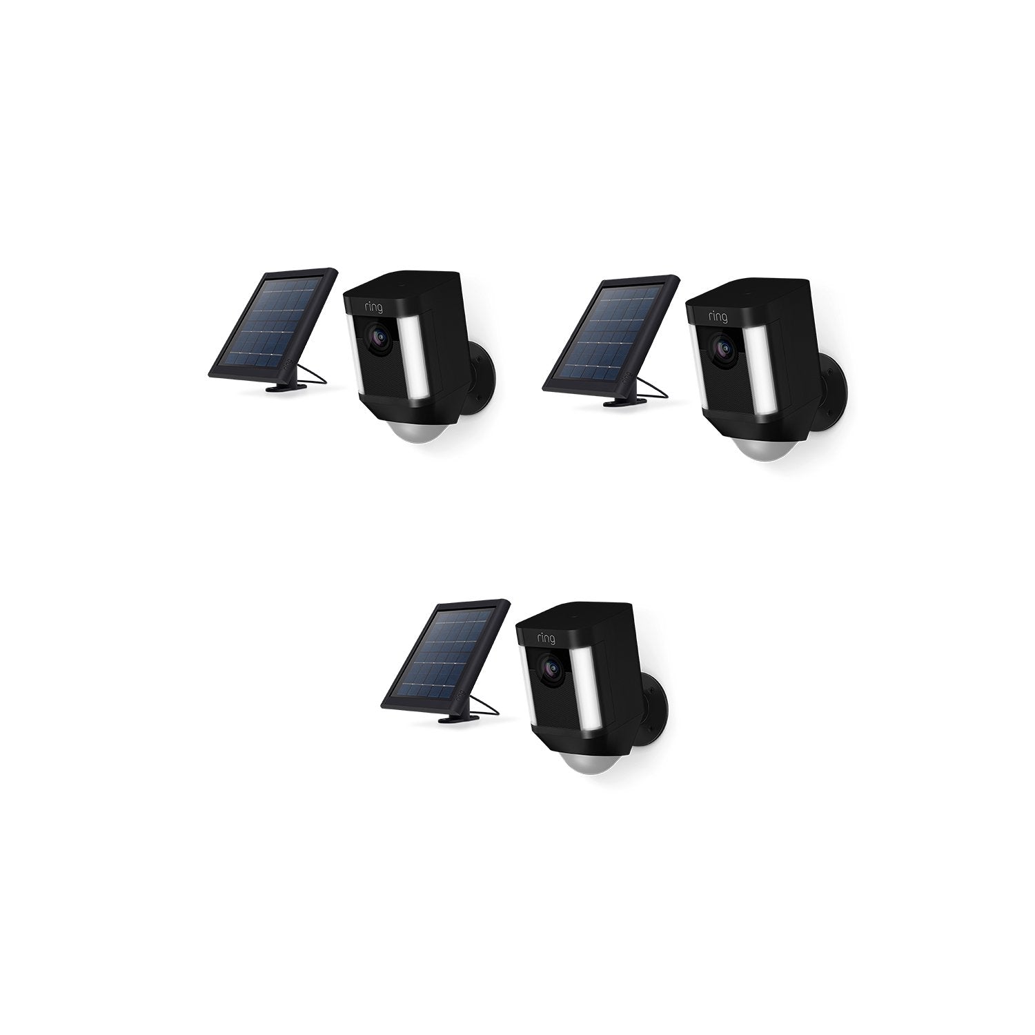 3-Pack Spotlight Cam Solar | Ring