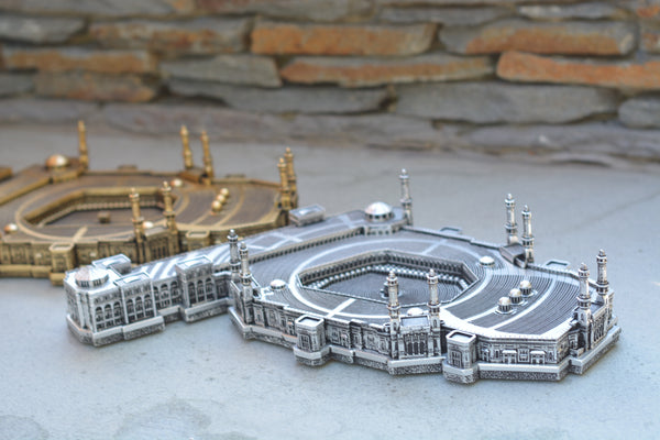 Replica Of The Kaba And Al Masjid Al Haram In Mecca Gold Or Silver 14 Hilya Decor