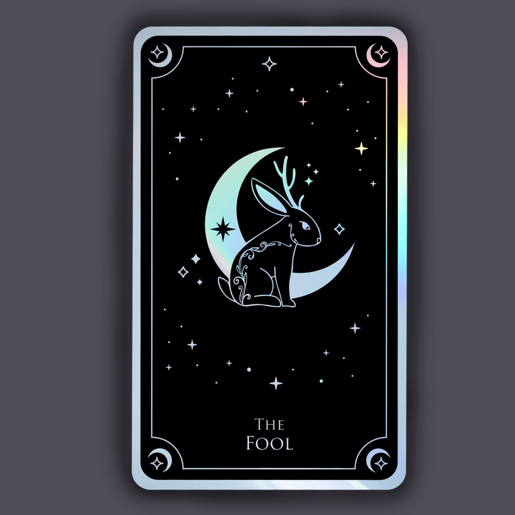 The Moon Tarot Card - Ghoulish Edition Sticker 