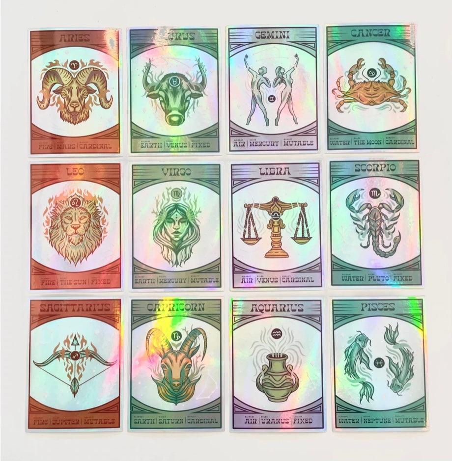 The Moon Holographic Celestial Tarot Card Sticker