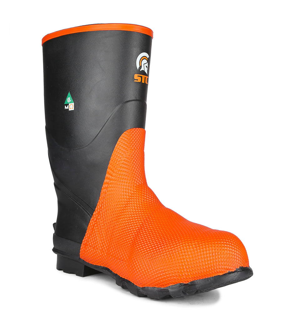 orange safety boots