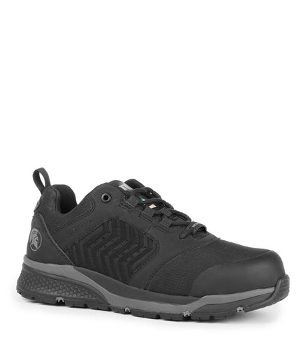 black athletic work shoes