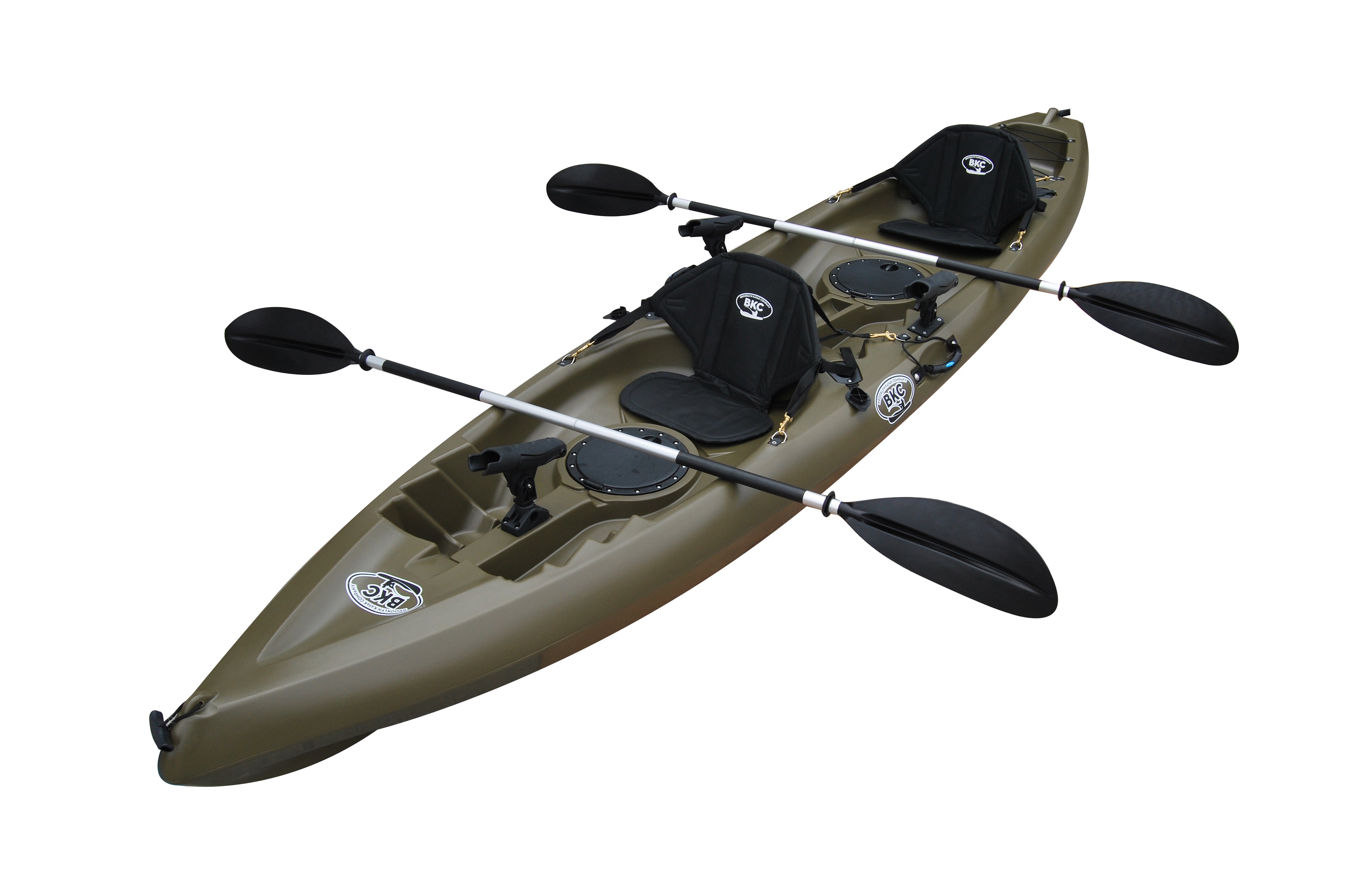 Bkc Uh Tk181 12 Foot 5 Inch Sit On Top Tandem 2 Person Fishing Kayak