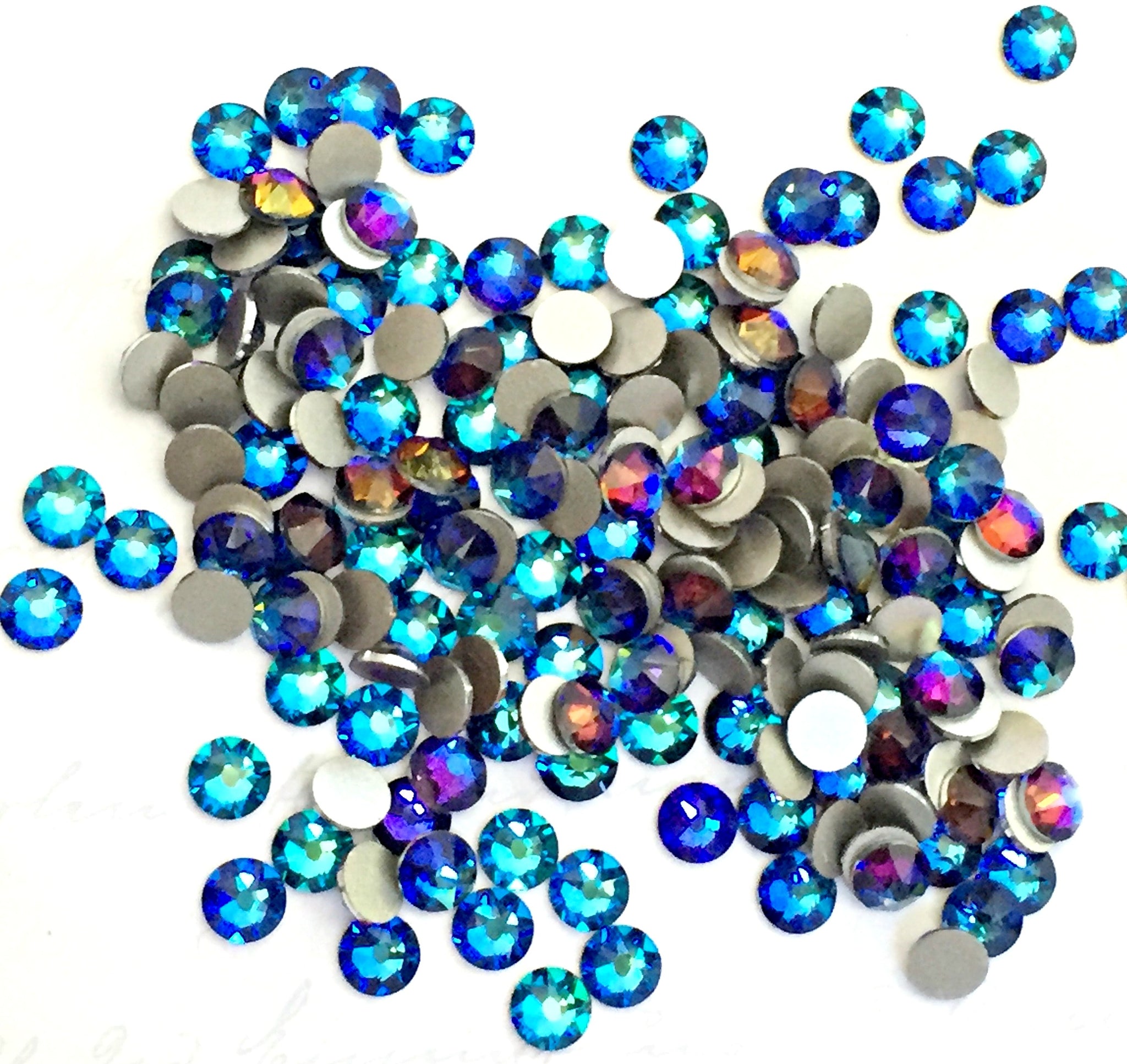 Swarovski Meridian Blue Crystals Glue On Flatbacks – Glitz It