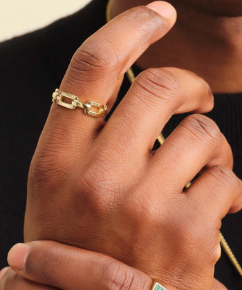 Paperclip Ring - Gold