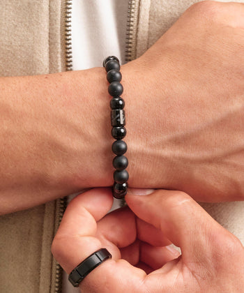 Hidden Hills Beaded Bracelet - Black