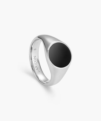 Circle Signet Ring - Silver