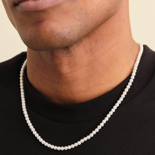 Classic Pearl Necklace - 4mm - Image 2/2