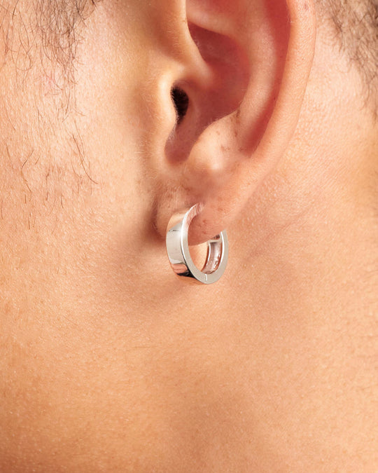 Classic Hoop Earrings - Silver - Image 2/2