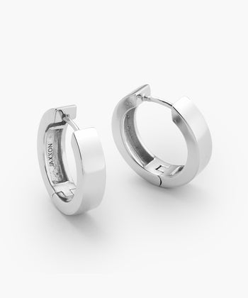 Classic Hoop Earrings - Silver