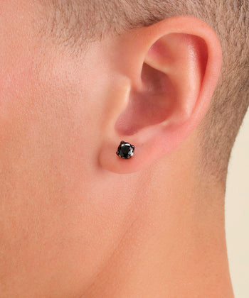 Picture of Classic Stud Earrings - Black