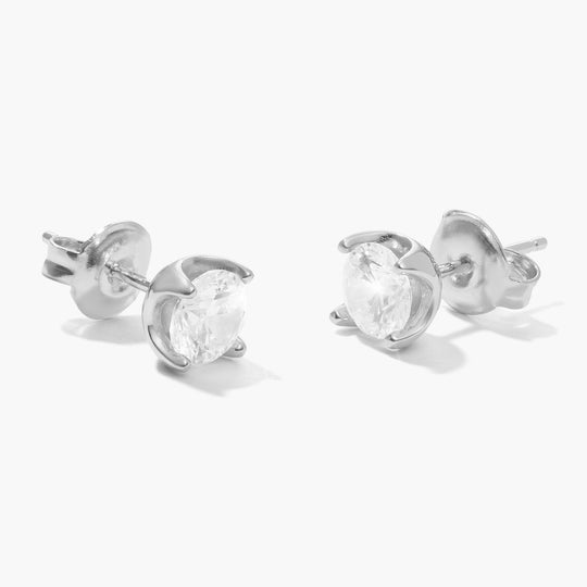 Classic Stud Earrings - Silver - Image 1/2
