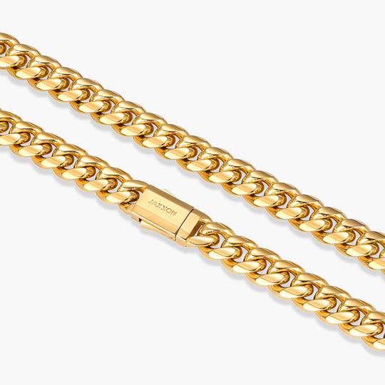 JAXXON 10mm Cuban Link Gold Chain | 22