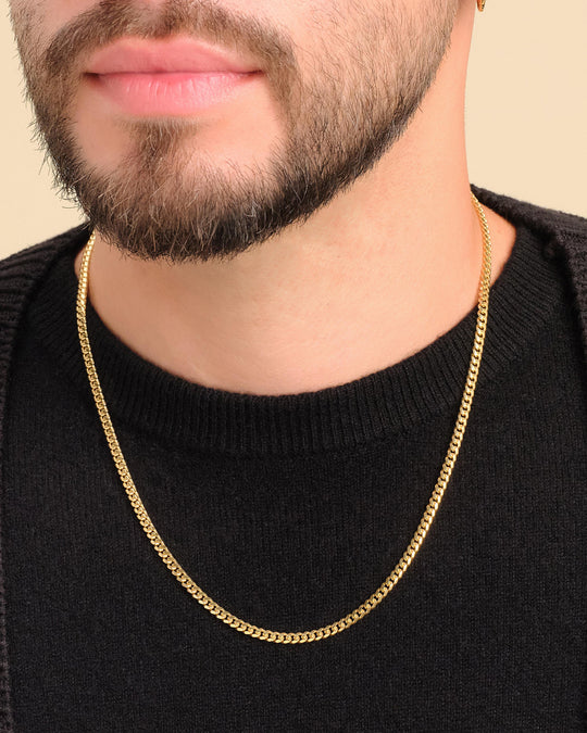 Solid Gold Cuban Link Chain - 3.5mm - Image 2/2