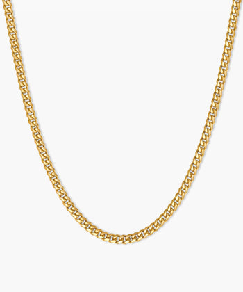 Solid Gold Cuban Link Chain - 3.5mm