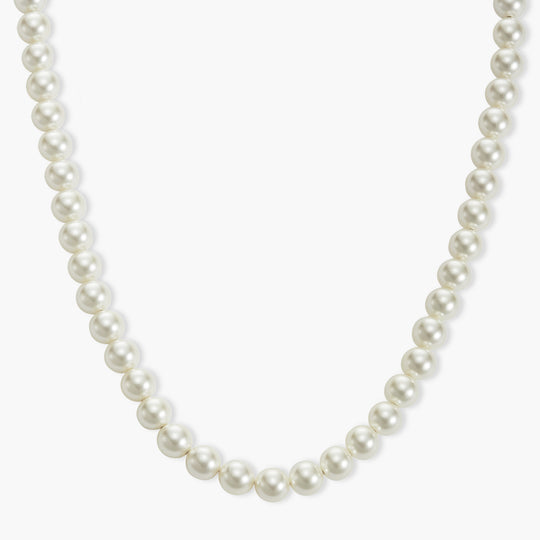 Cuban Link Pearl Necklace - 8mm - Image 1/2