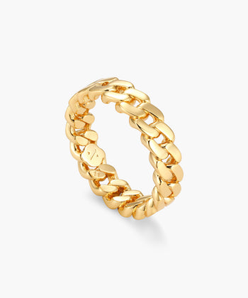 Cuban Link Ring - Gold