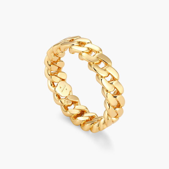 Cuban Link Ring - Gold - Image 1/2