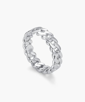 Cuban Link Ring - Silver