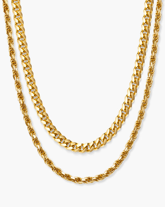 Cuban + Rope Chain Stack - Image 1/6