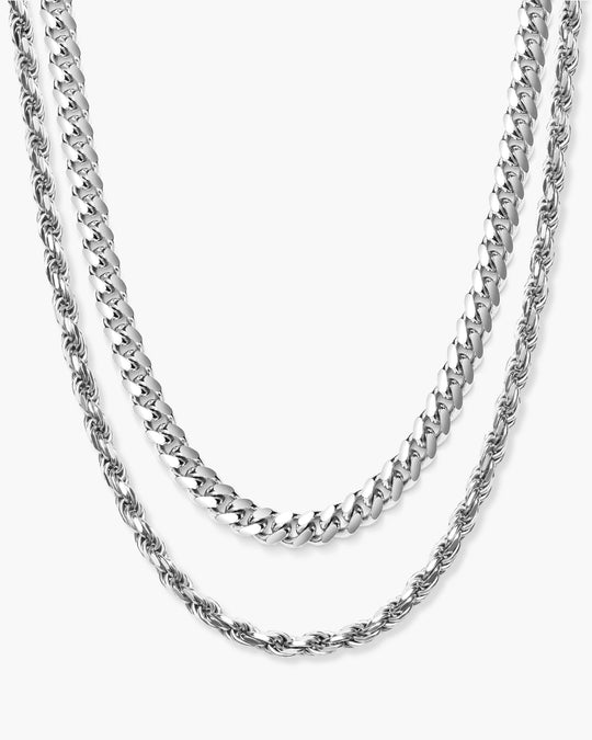 Cuban + Rope Chain Stack - Image 1/6