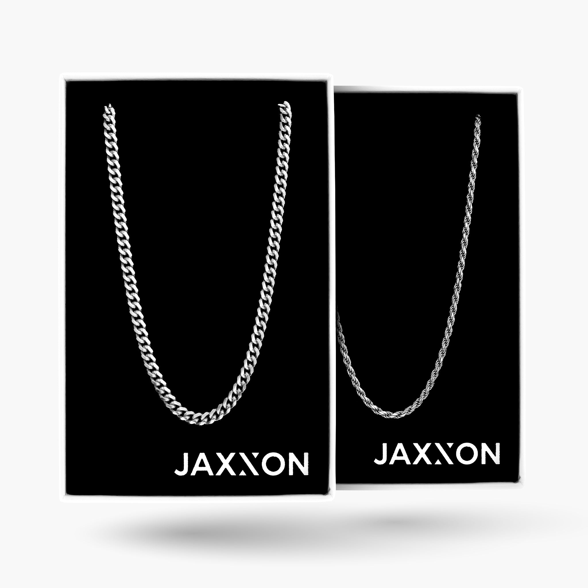 JAXXON 2.5mm Rope Silver Chain | 24