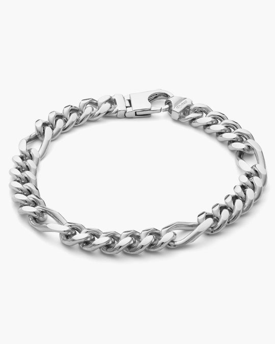 Figaro Chain Bracelet - 8mm - Image 1/2