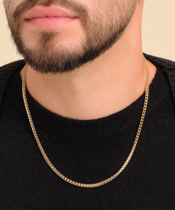 Solid Gold Franco Chain - 3mm