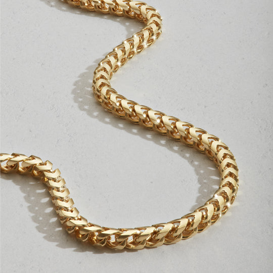 Solid Gold Franco Chain  3mm - Image 4/5