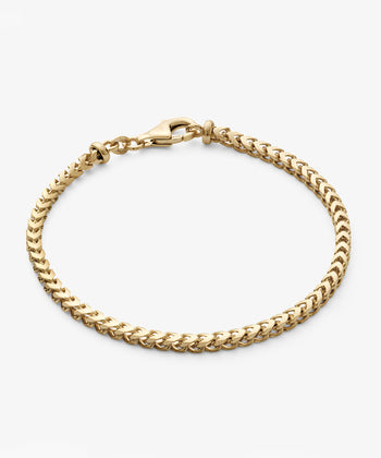 Solid Gold Franco Bracelet - 3mm