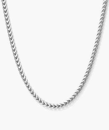 White Gold Franco Chain - 3mm