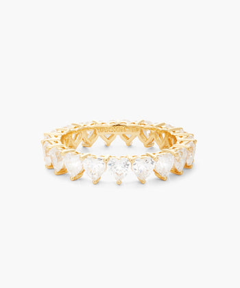 Picture of Heart Eternity Ring - Gold