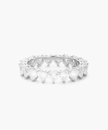 Picture of Heart Eternity Ring - Silver