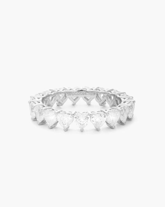 Heart Eternity Ring - Silver - Image 1/2