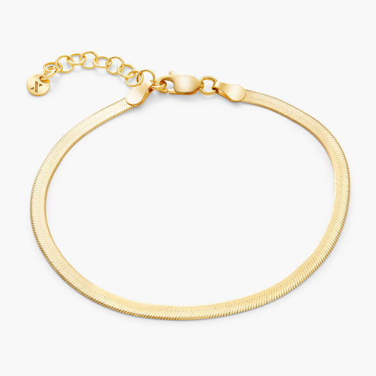 Women's Herringbone Chain Bracelet  3mm - Image 5/7