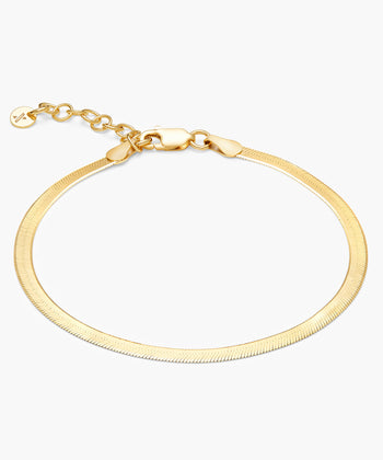 Women's Herringbone Chain Bracelet - 3mm