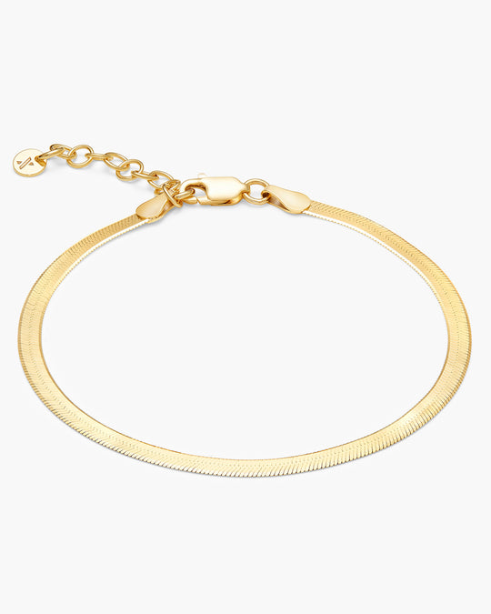 Women's Herringbone Chain Bracelet - 3mm - Image 1/2