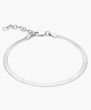 Women's Herringbone Chain Bracelet - 3mm