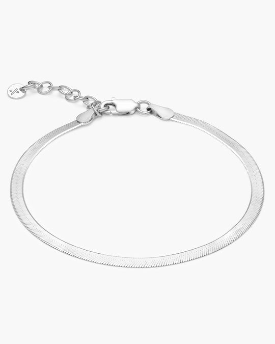 Women's Herringbone Chain Bracelet - 3mm - Image 1/2