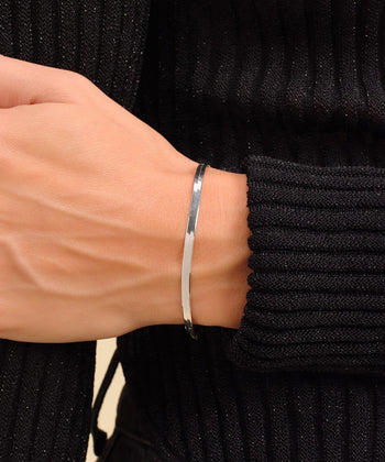 Women's Herringbone Chain Bracelet - 3mm