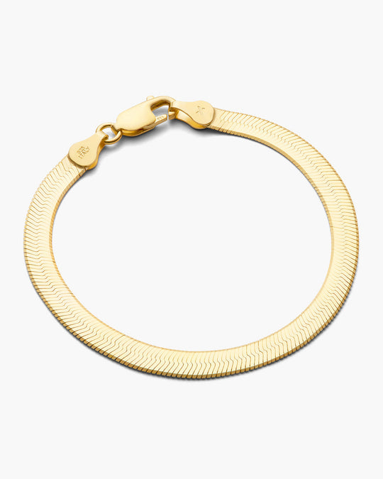 Women's Herringbone Chain Bracelet  5mm - Image 1/7