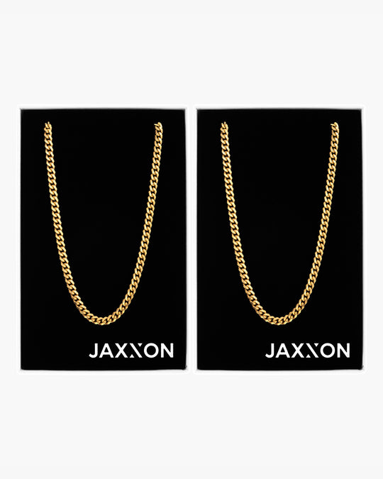 His and Hers Cuban 5mm Chain Set - Gold - Image 1/2