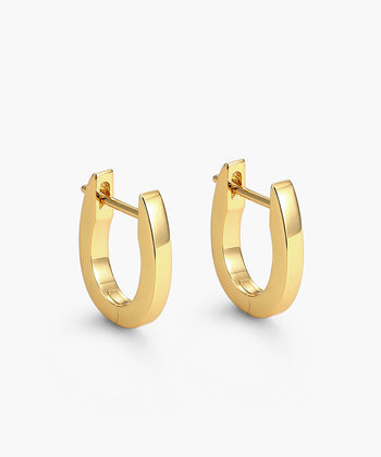 Women's Huggie Earrings - Gold